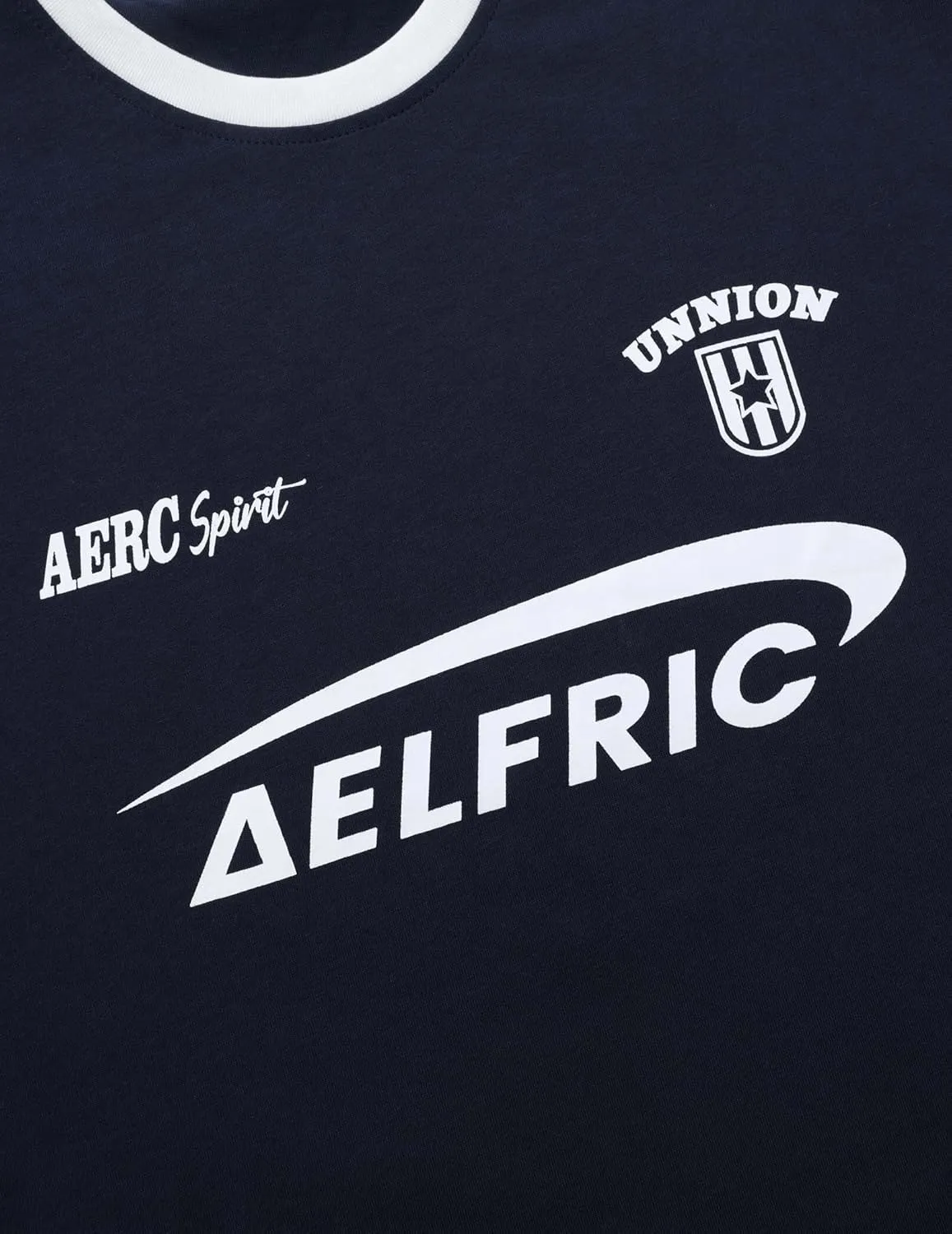 Aelfric Eden Graphic Tees Y2k Women Oversized T Shirts Striped Patchwork Crewneck Unisex Streetwear Tops