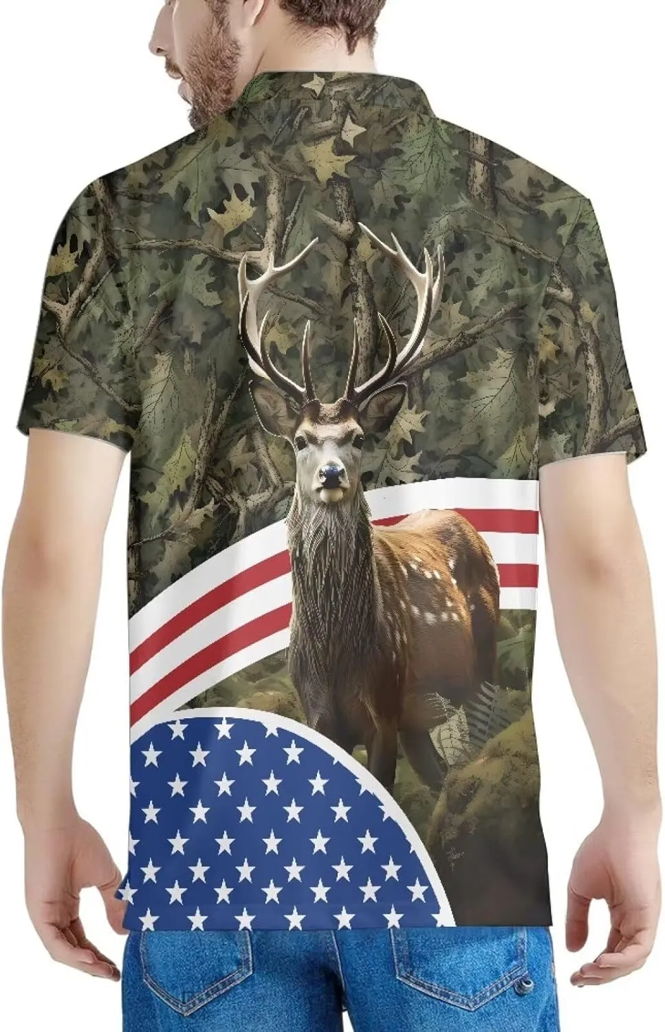 AFPANQZ Men's Casual Shirts Golf Tee Button Down Short Sleeve Casual Sports Shirts Halloween Christmas Party Outfit