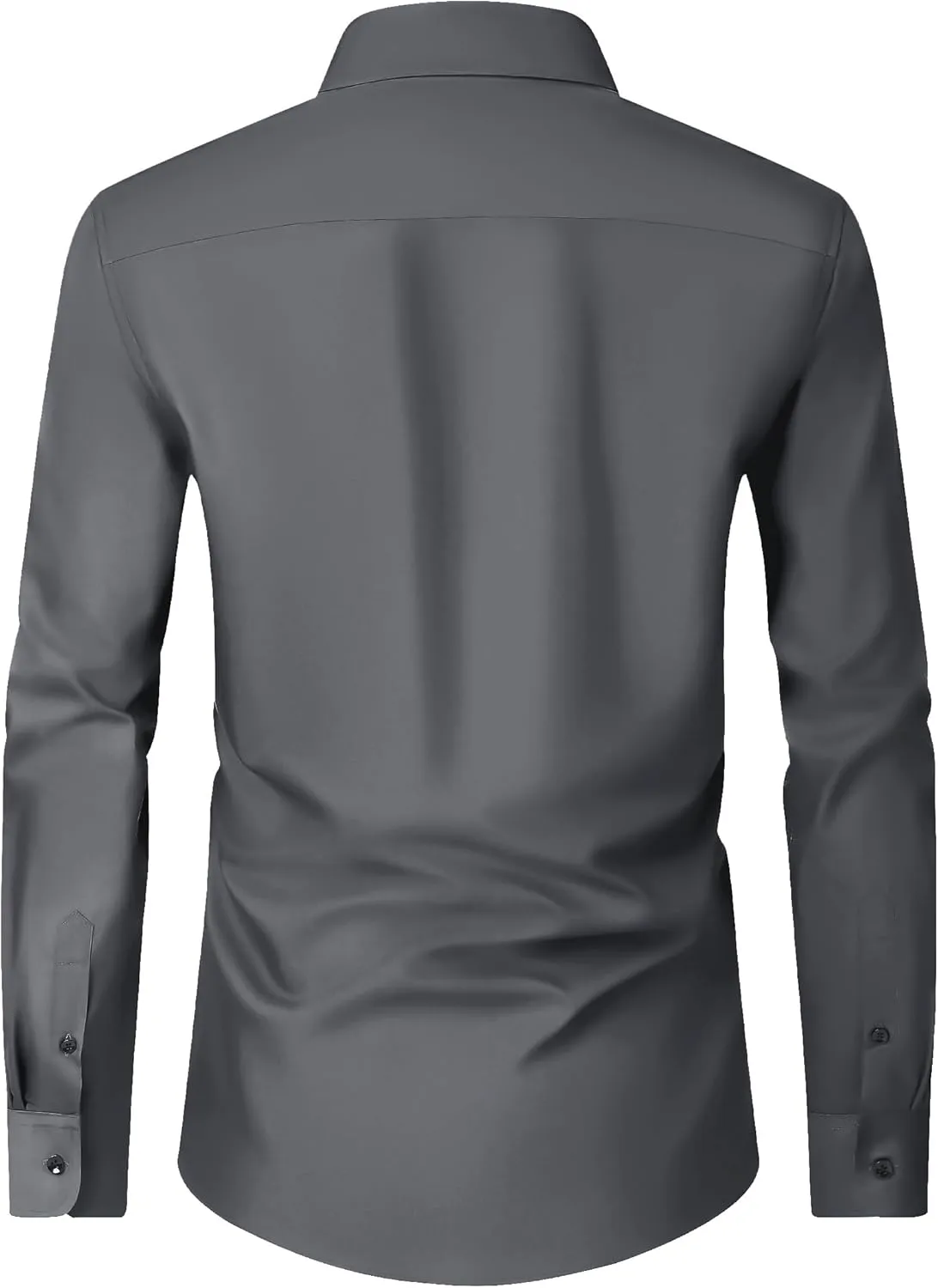 Alimens & Gentle Mens Dress Shirts Long Sleeve Wrinkle-Free Formal Shirts Wedding Dating Business Casual Button Down Shirt