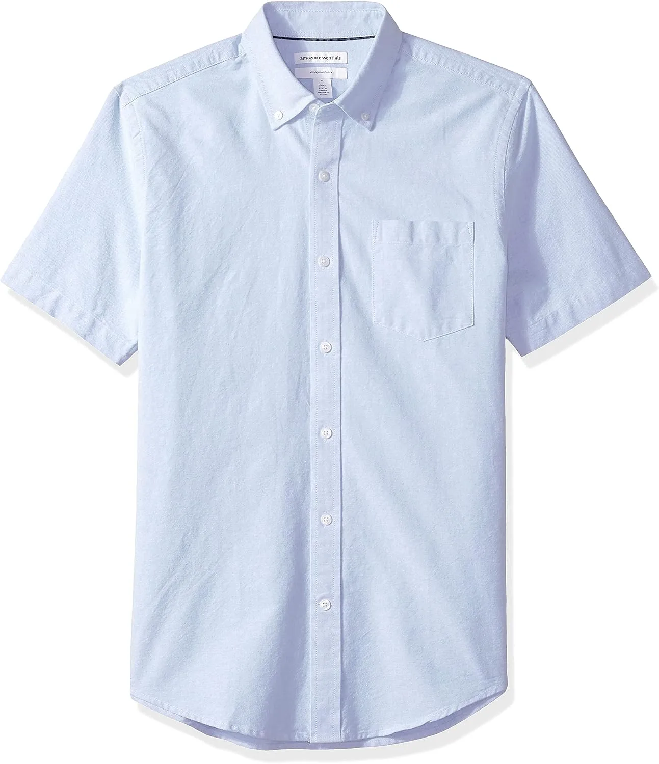 Amazon Essentials Men's Button-Up Shirts - Slim-Fit Short-Sleeve Pocket Oxford - Comfort and Style