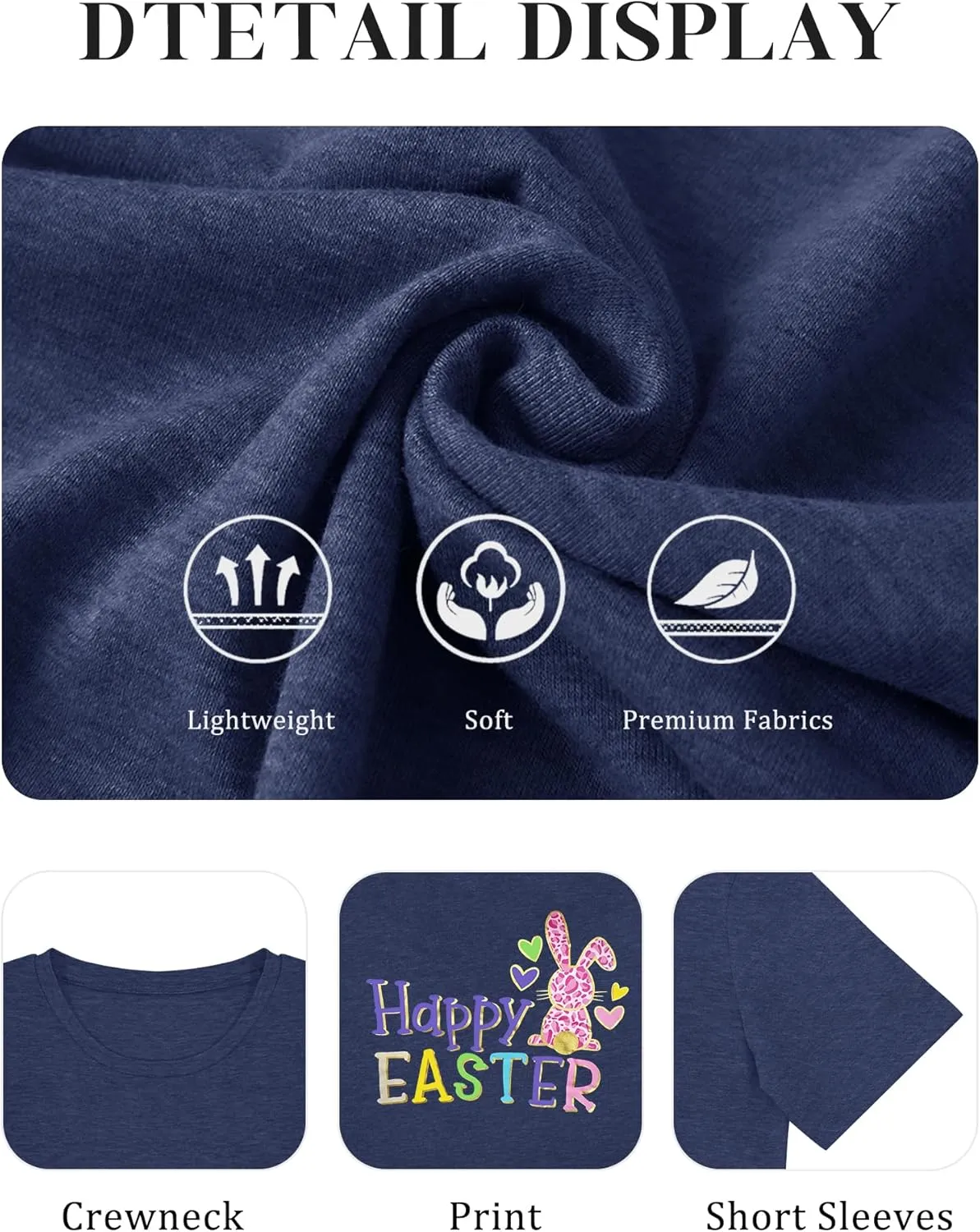 Anbech Plus Size Tshirt for Women Crewneck Graphic Tees Summer Outfits Short Sleeve Casual Shirt