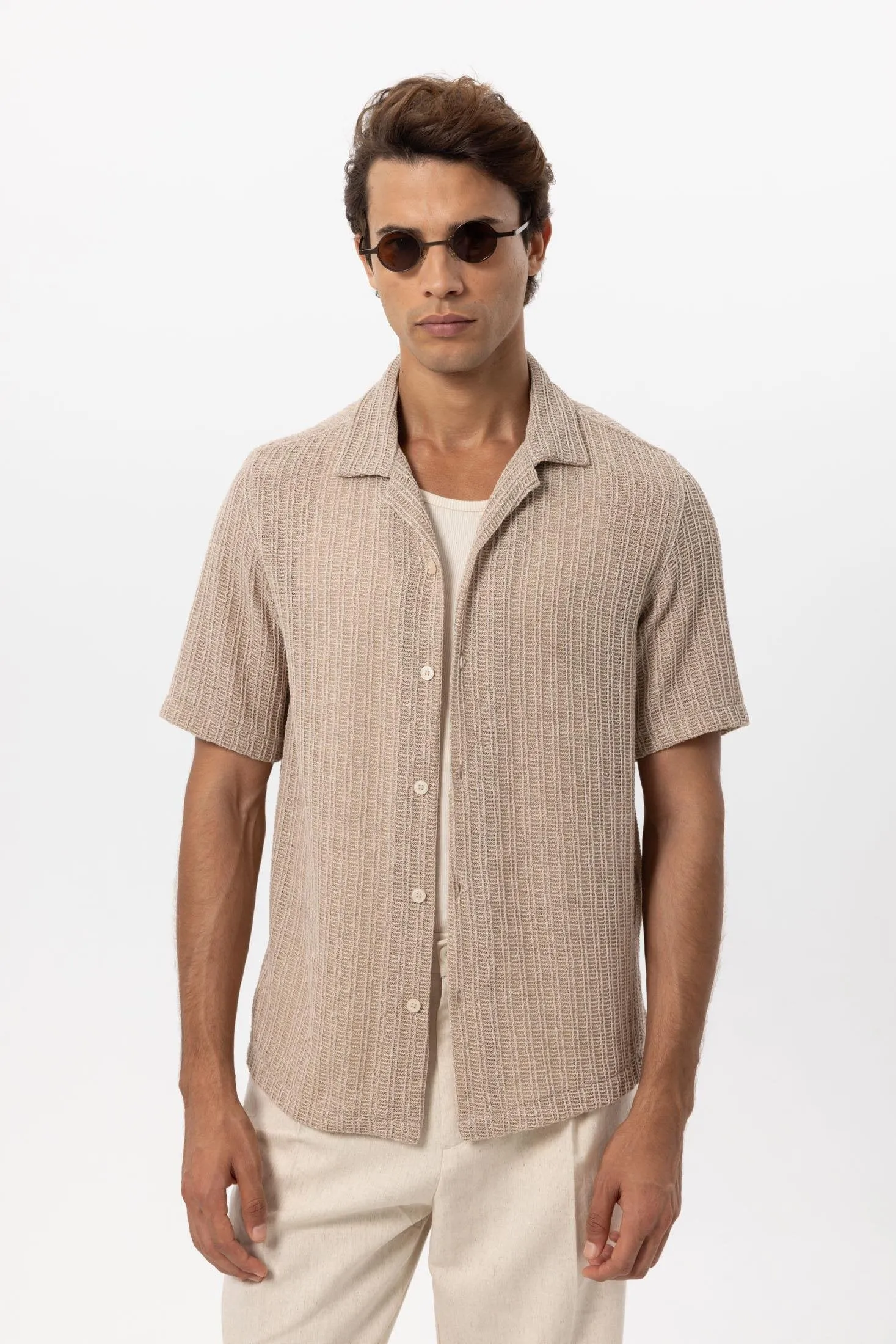 ANT Textured Crochet Men's Shirt - South Brunswick