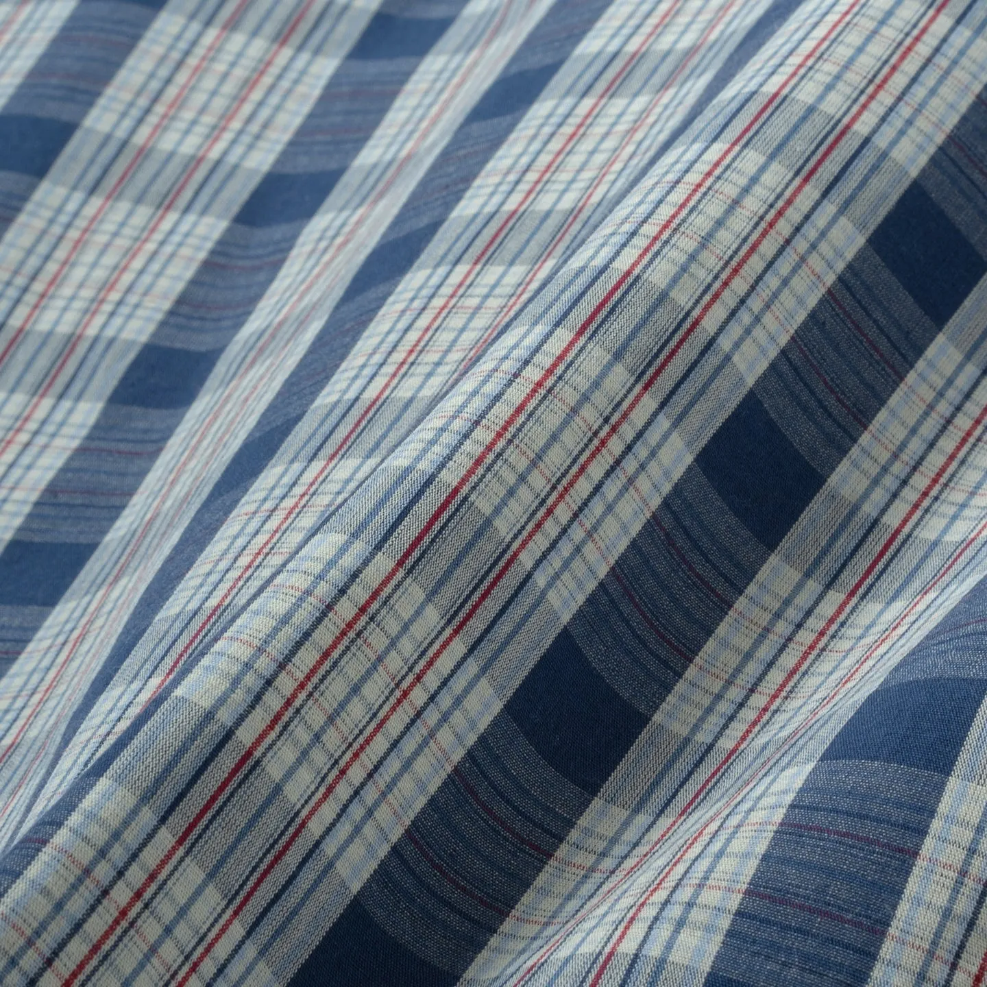 Artiste Short Sleeve - Pale Blue Plaid