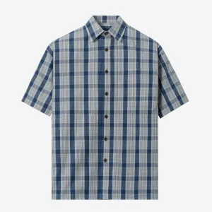 Artiste Short Sleeve - Pale Blue Plaid