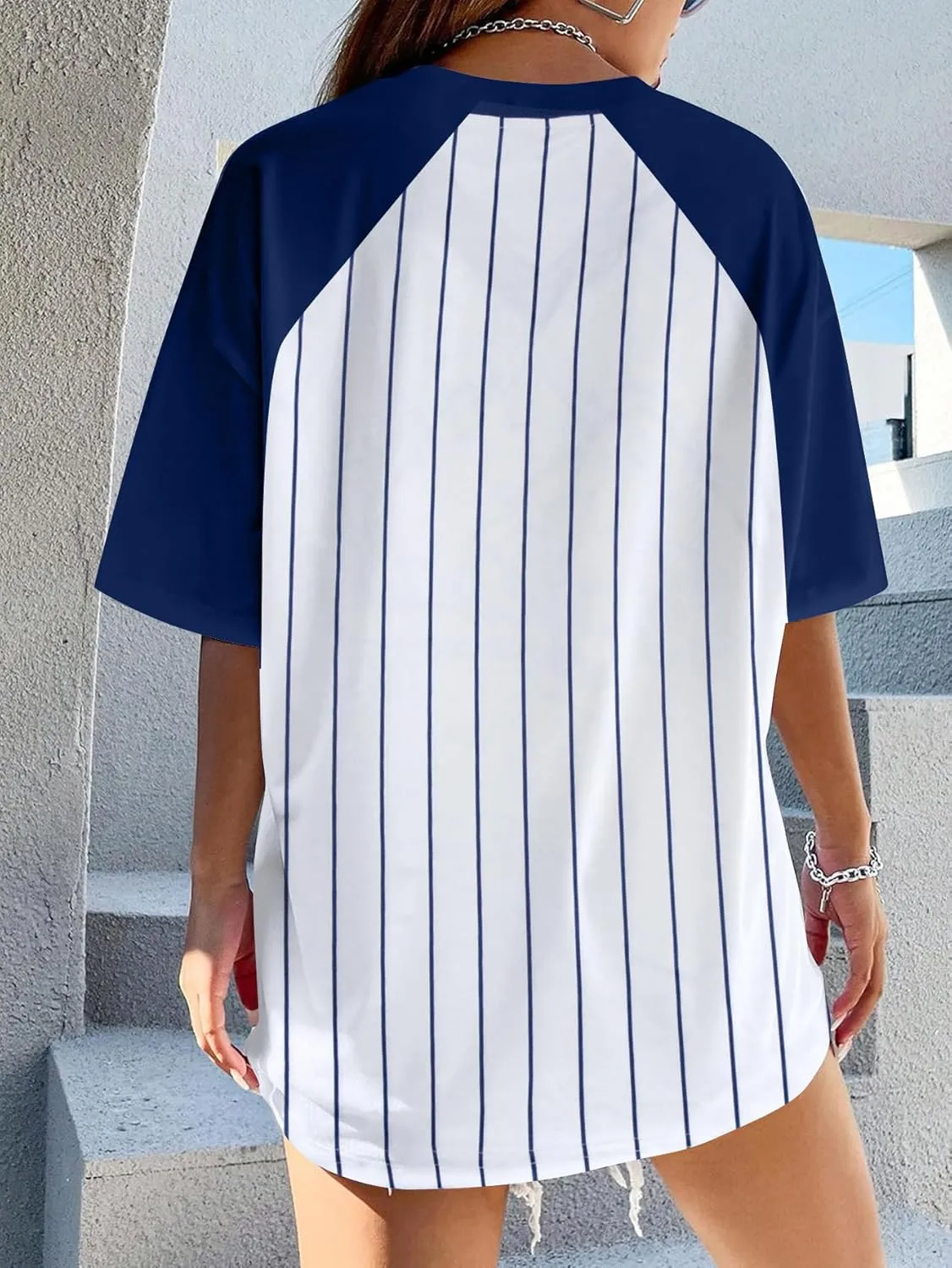 Baseball Graphic Shirts for Women Baseball Fan T-Shirts Baseball Team Tee Game Day Outfits Casual Tops