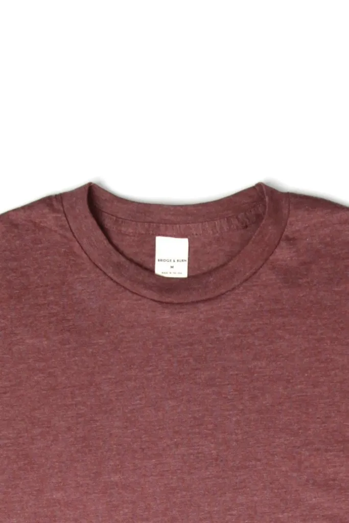 Basic Tee Heather Wine