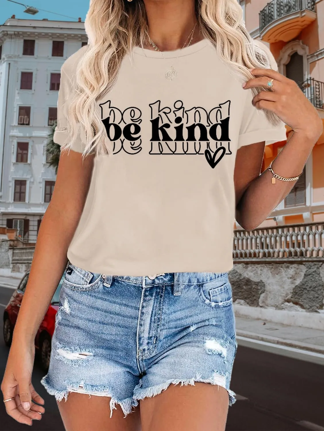 Be Still and Know Shirts for Women Casual Short Sleeve Christian Tee Tops