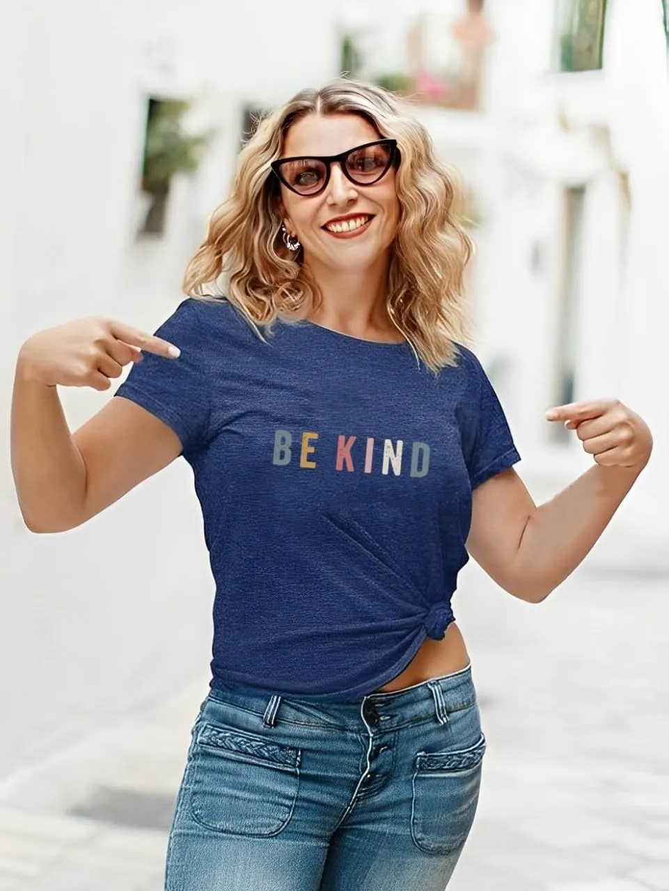 Be Still and Know Shirts for Women Casual Short Sleeve Christian Tee Tops