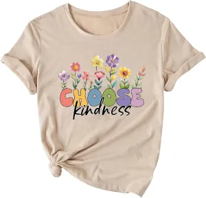 Be Still and Know Shirts for Women Casual Short Sleeve Christian Tee Tops