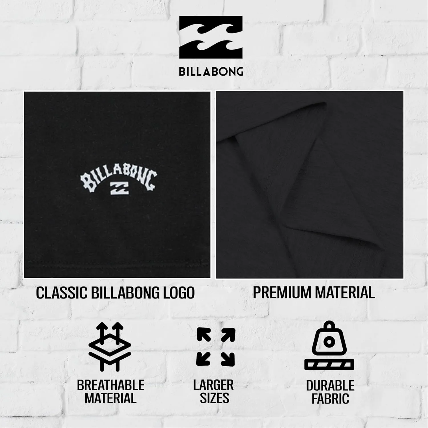 Billabong Big and Tall Muscle T Shirts for Men - Cotton Mens Sleeveless Tees