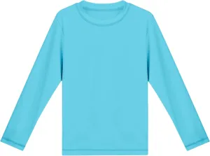 Boys Long Sleeve Shirts UPF 50  Quick Dry Neon Shirt Performance Athletic Tshirt for Kids