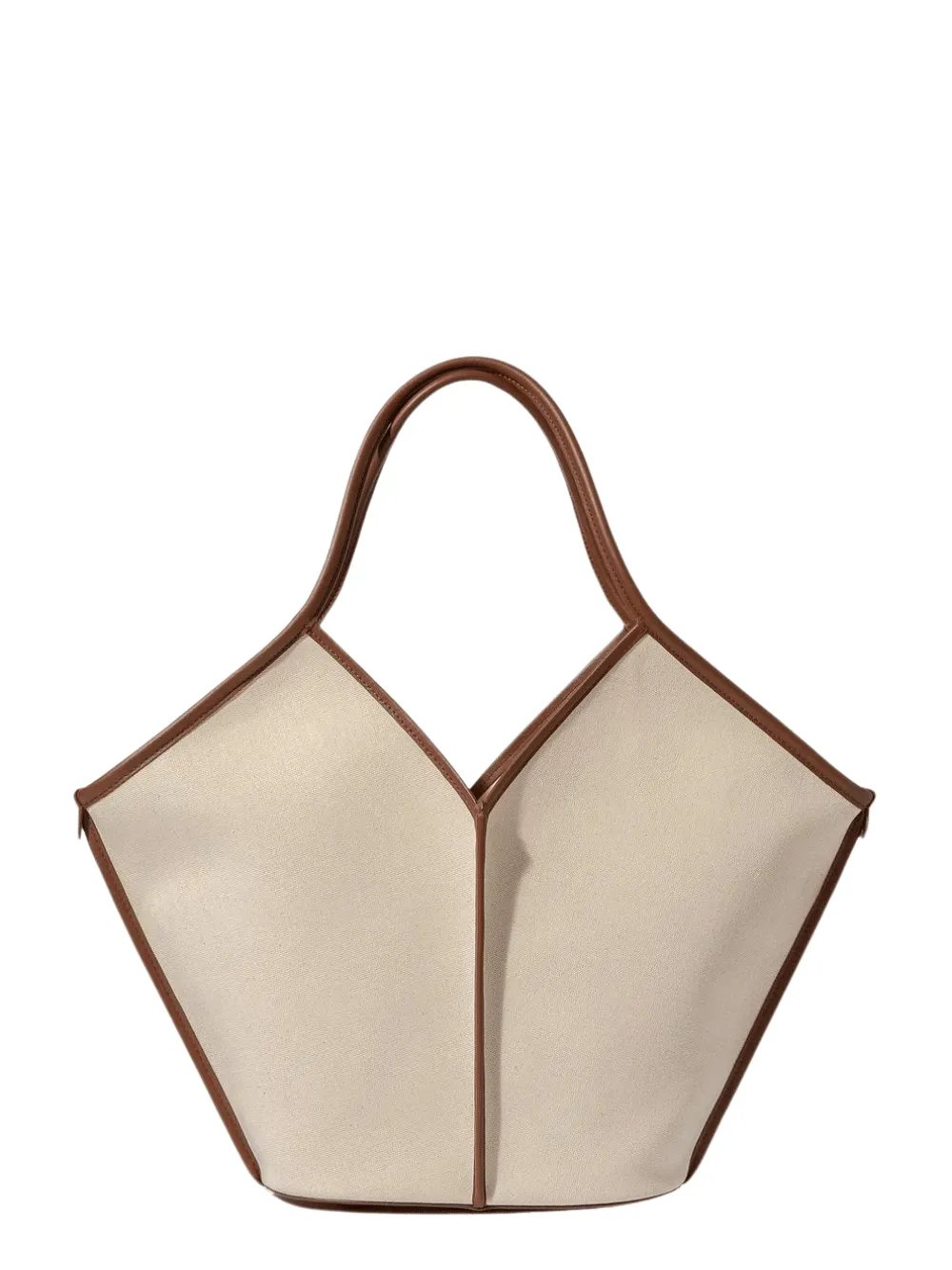 Calella Leather-Trimmed Canvas Tote