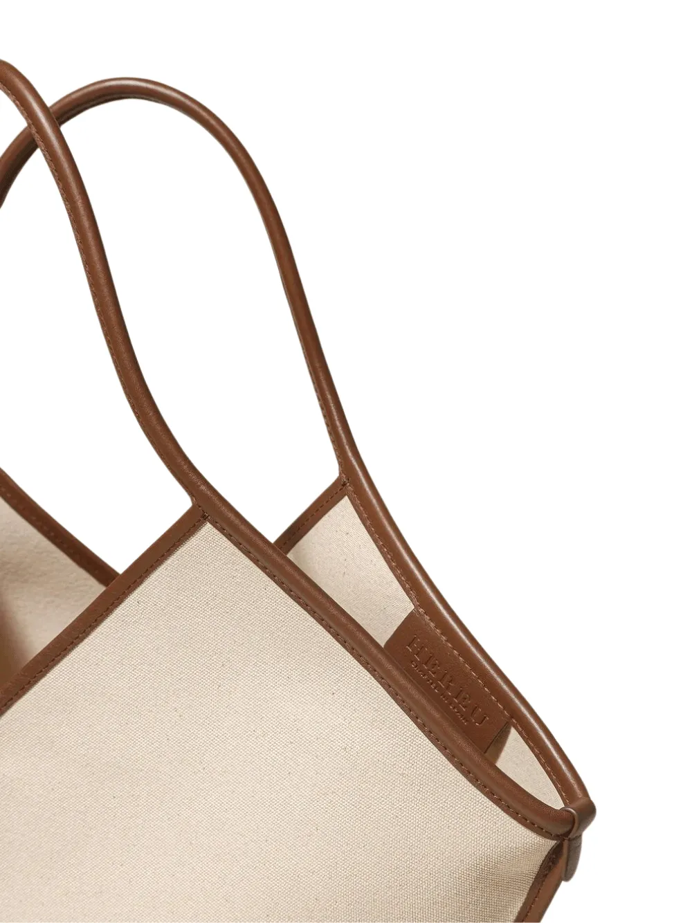 Calella Leather-Trimmed Canvas Tote