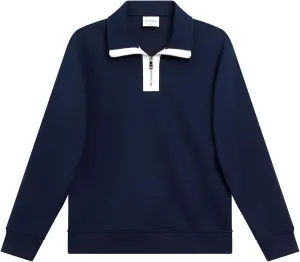 Cambkatl Heavyweight Sweatshirt for Men 1/4 Zipper Lapel Colorblock Crewneck Casual Long Sleeve Loose Pullover Tops