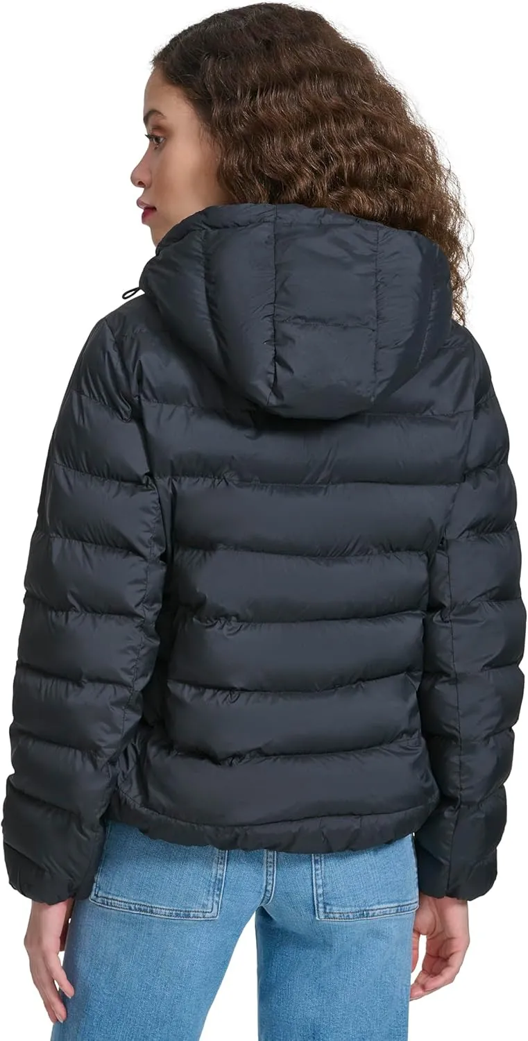Champion Women's Quilted Coat Packable Puffer Jacket with Hood