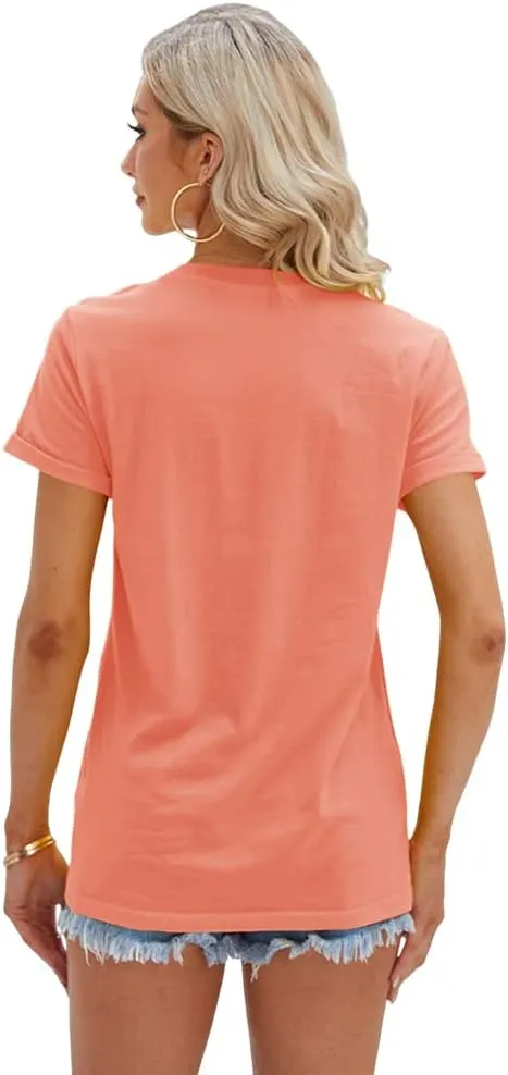 Cicy Bell Women's T Shirts Short Sleeve Tees Sunflower Graphic Loose Summer Tops