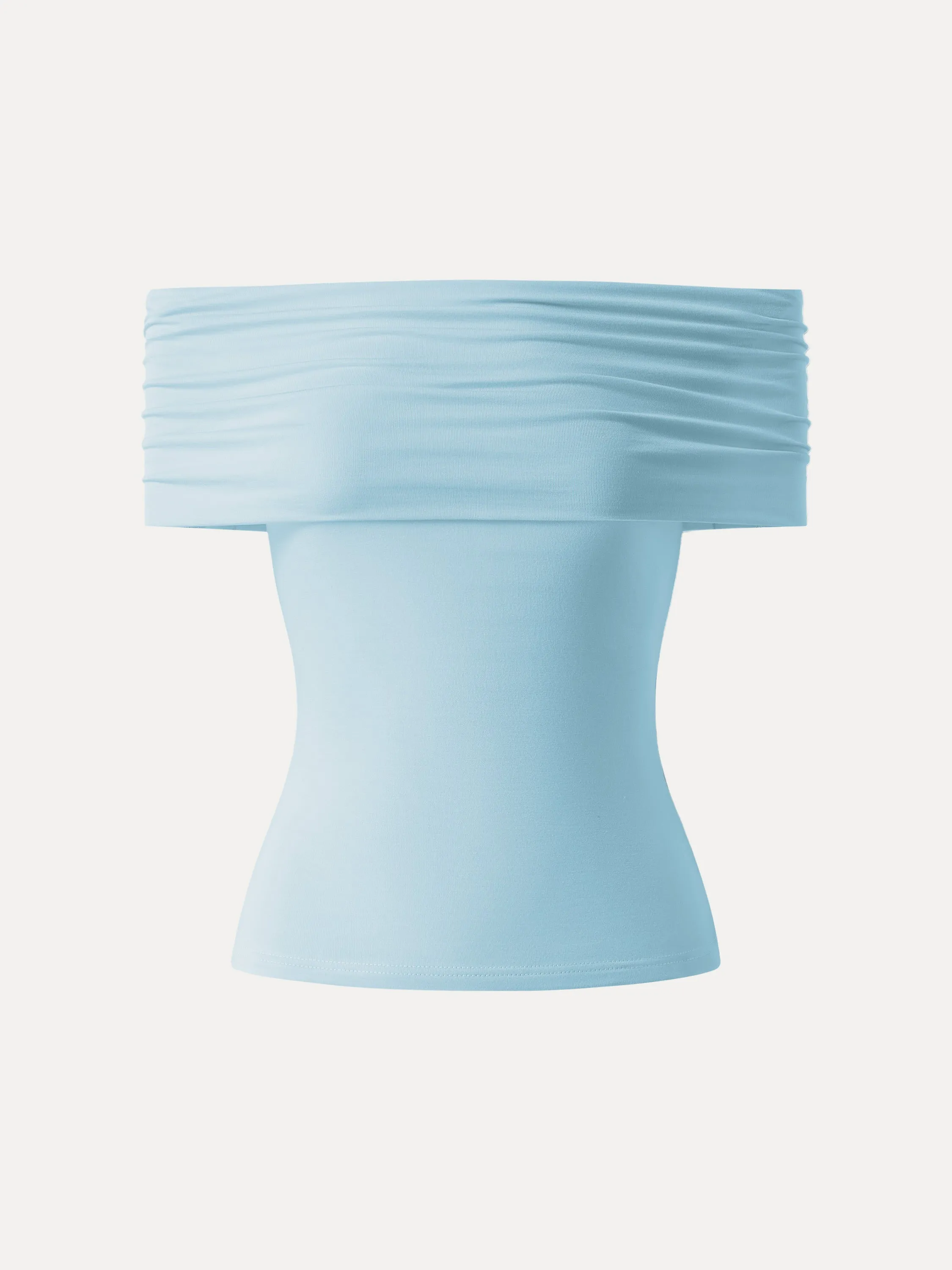 Convertible Non-sheer Off-shoulder Sculpt Tank