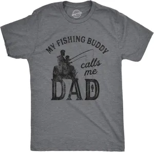 Crazy Dog Dad Fishing Shirts Funny Father's Day Reel Cool Dad Papa Grandpa Tees