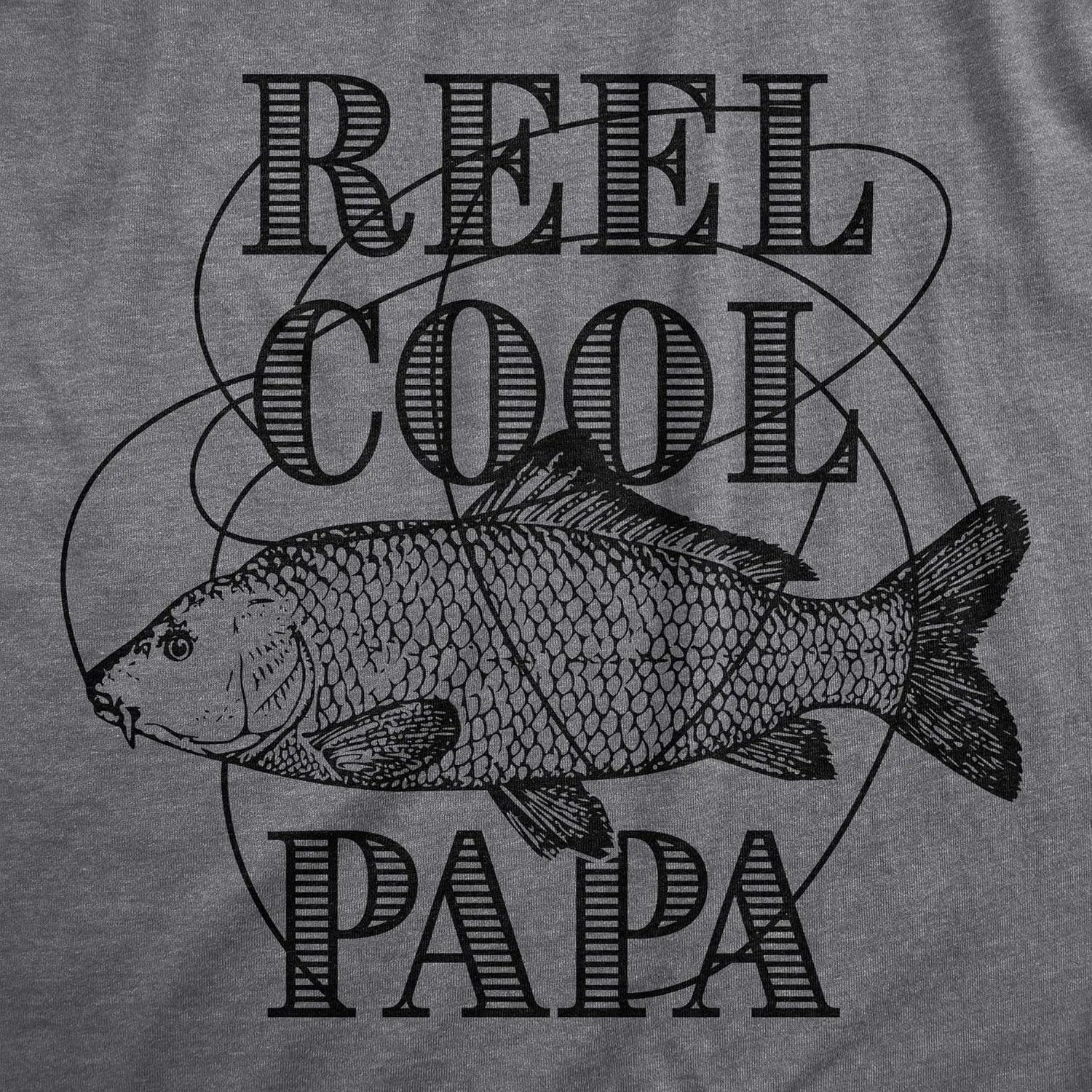 Crazy Dog Dad Fishing Shirts Funny Father's Day Reel Cool Dad Papa Grandpa Tees