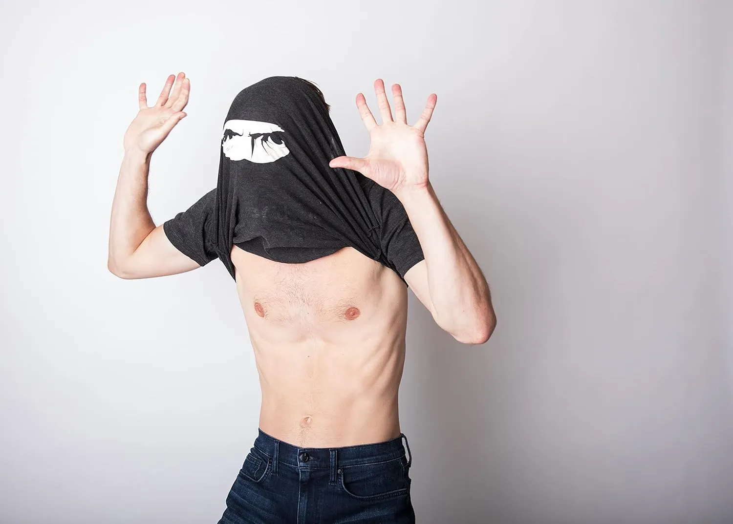 Crazy Dog Mens Ask Me About My Ninja Disguise T Shirt Funny Flip Costume Humor Tee