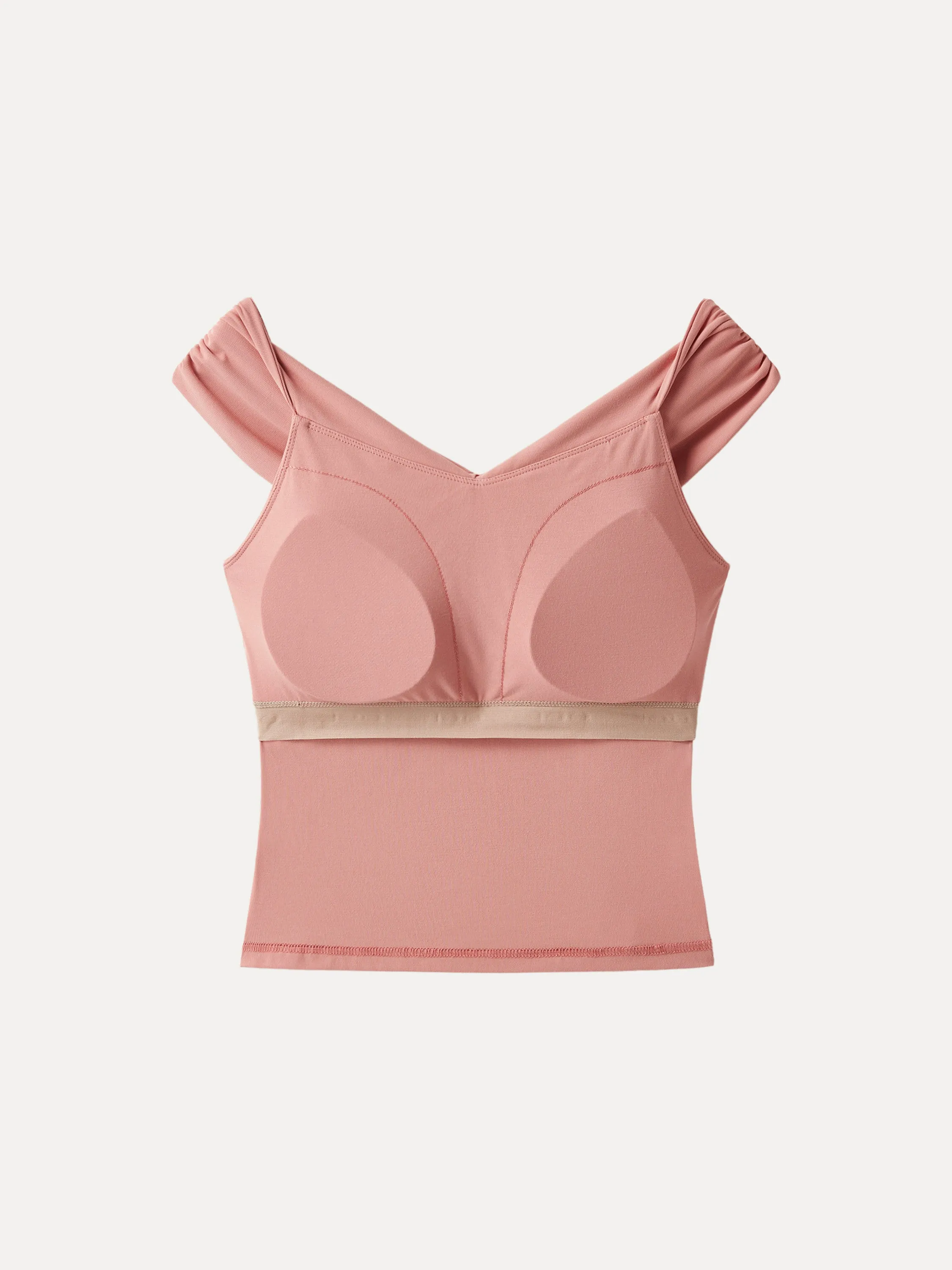 Criss Cross Off Shoulder New Airy Brami Top