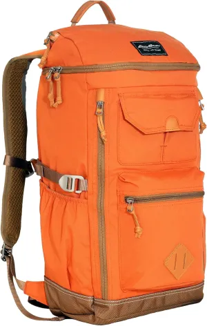 Eddie Bauer Bygone Backpack with Exterior Pockets and Laptop Compatible Sleeve, Terracotta, 30L