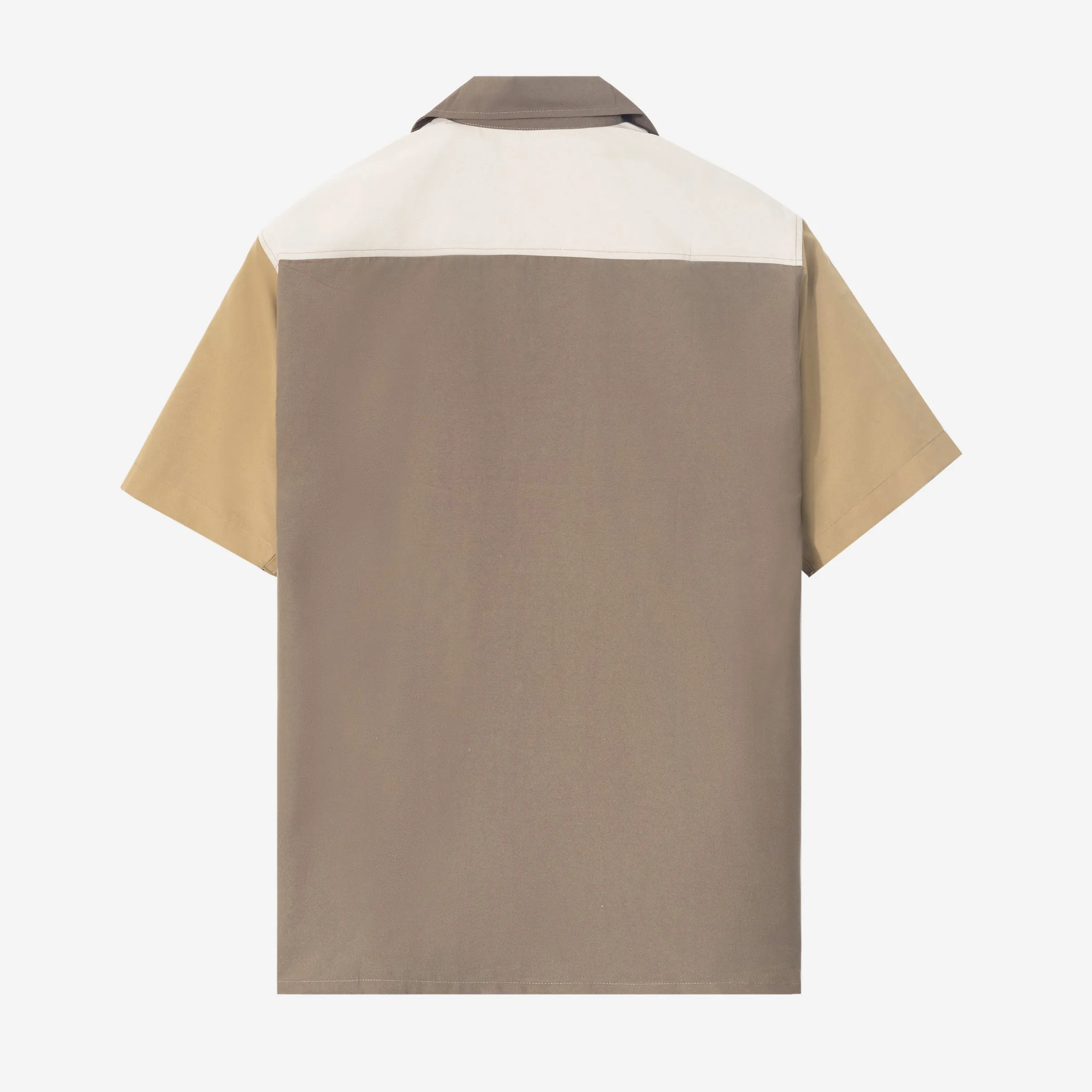 Escargot Patchwork Short Sleeve - Khaki
