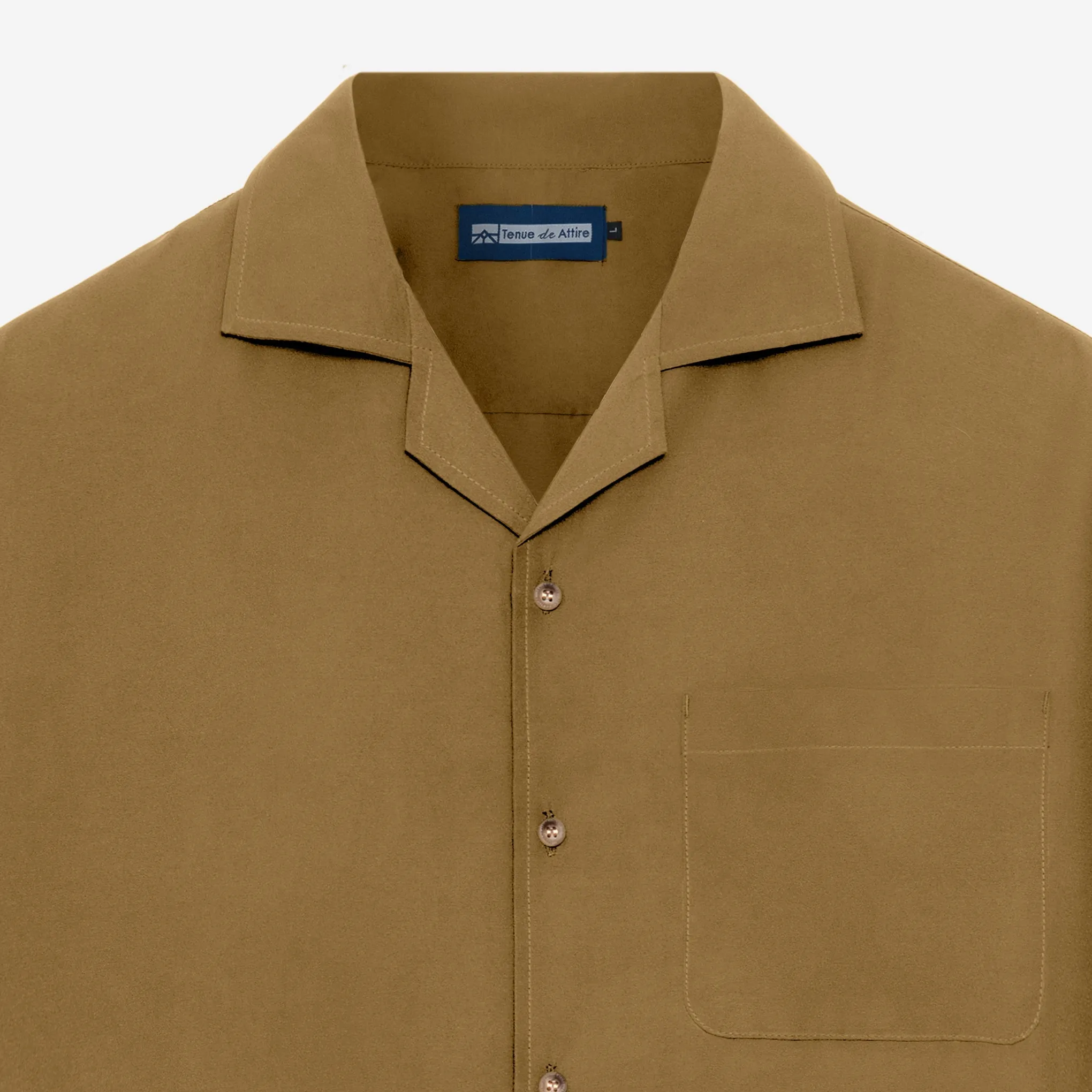 Escargot Short Sleeve Shirt - Khaki