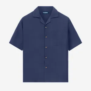 Escargot Short Sleeve Shirt - Navy