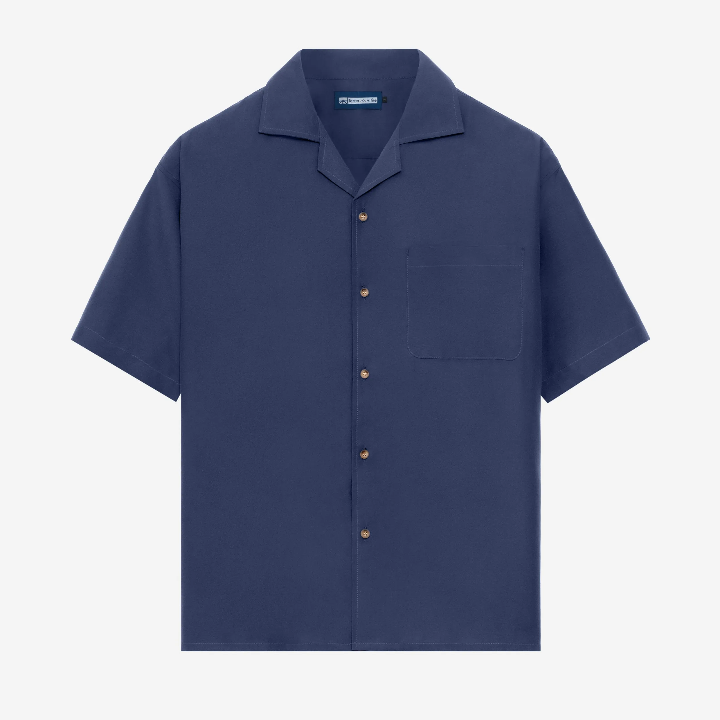 Escargot Short Sleeve Shirt - Navy