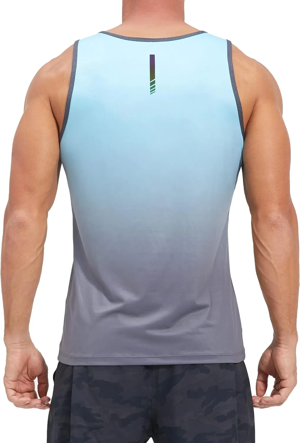 EZRUN Men's Tank Tops Quick Dry Workout Swim Beach Shirts Sleeveless Shirts for Bodybuilding Gym Fitness Training