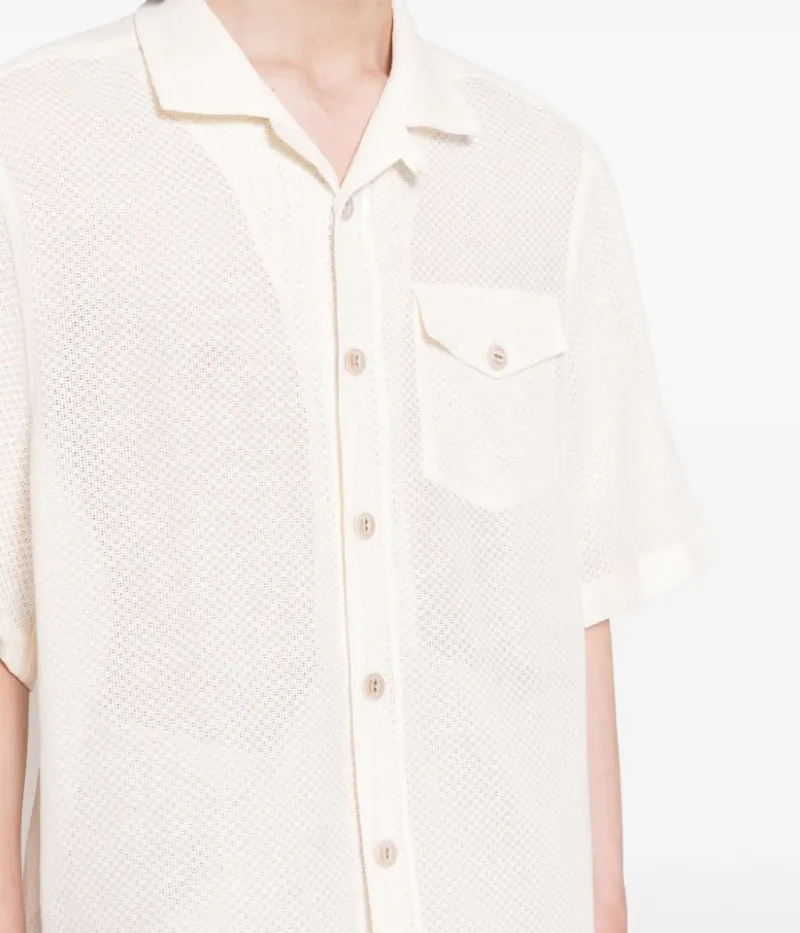 *FINAL SALE* Short Sleeve Shirt in Ivory