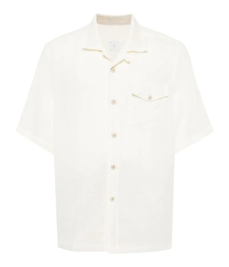 *FINAL SALE* Short Sleeve Shirt in Ivory