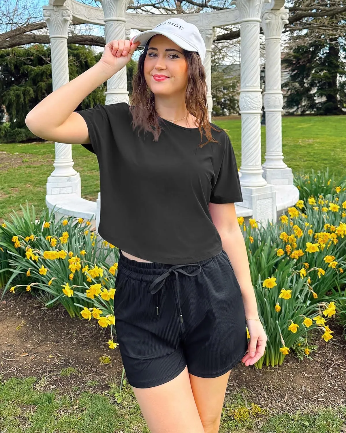 G4Free Lightbreeze Womens Workout Tops Batwing Sleeve Tees Loose Fit Athletic Gym Shirts Basic Yoga Tshirts Casual Summer