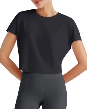 G4Free Lightbreeze Womens Workout Tops Batwing Sleeve Tees Loose Fit Athletic Gym Shirts Basic Yoga Tshirts Casual Summer