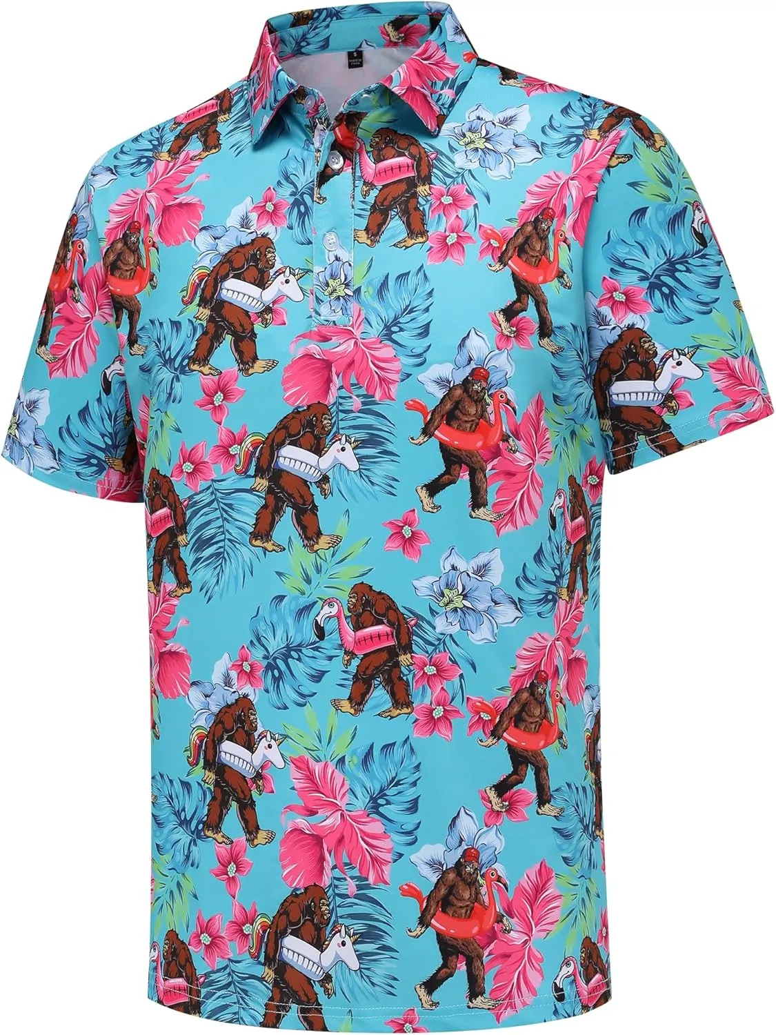 Golf Shirts for Men Short Sleeve Performance Moisture Wicking Dry Fit Funny Golf Polo Shirts for Men