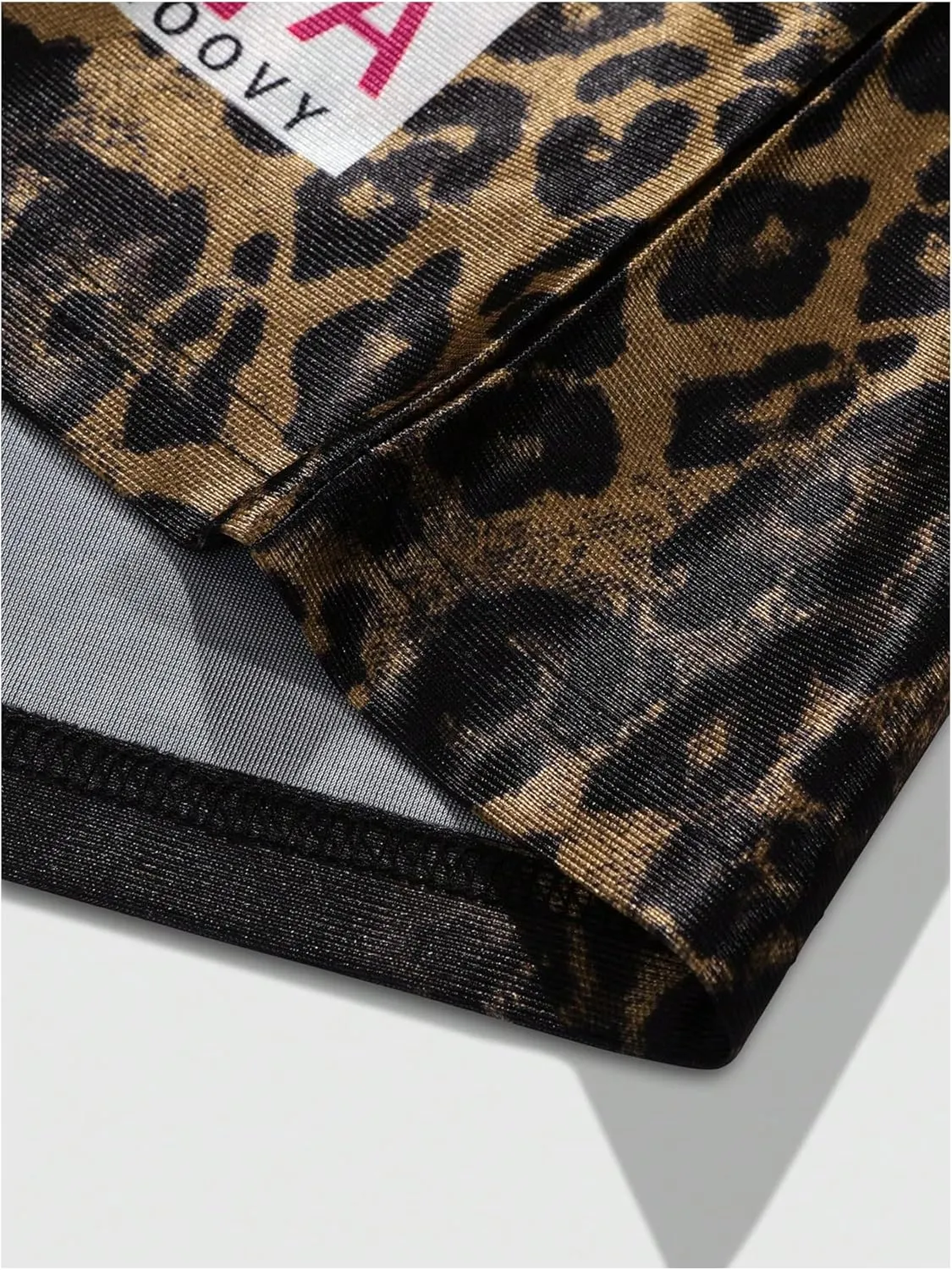 GORGLITTER Men's Leopard Print Collared Shirt Oversized Graphic Tees Cheetah Short Sleeve Jersey Shirts