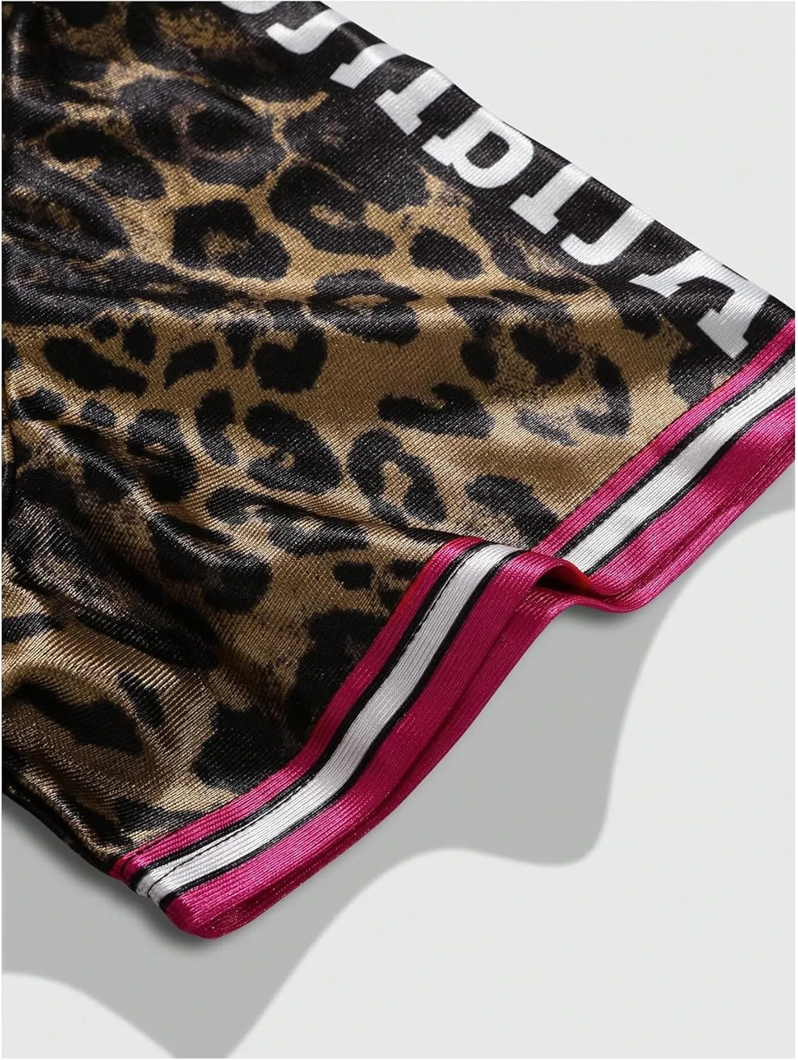 GORGLITTER Men's Leopard Print Collared Shirt Oversized Graphic Tees Cheetah Short Sleeve Jersey Shirts