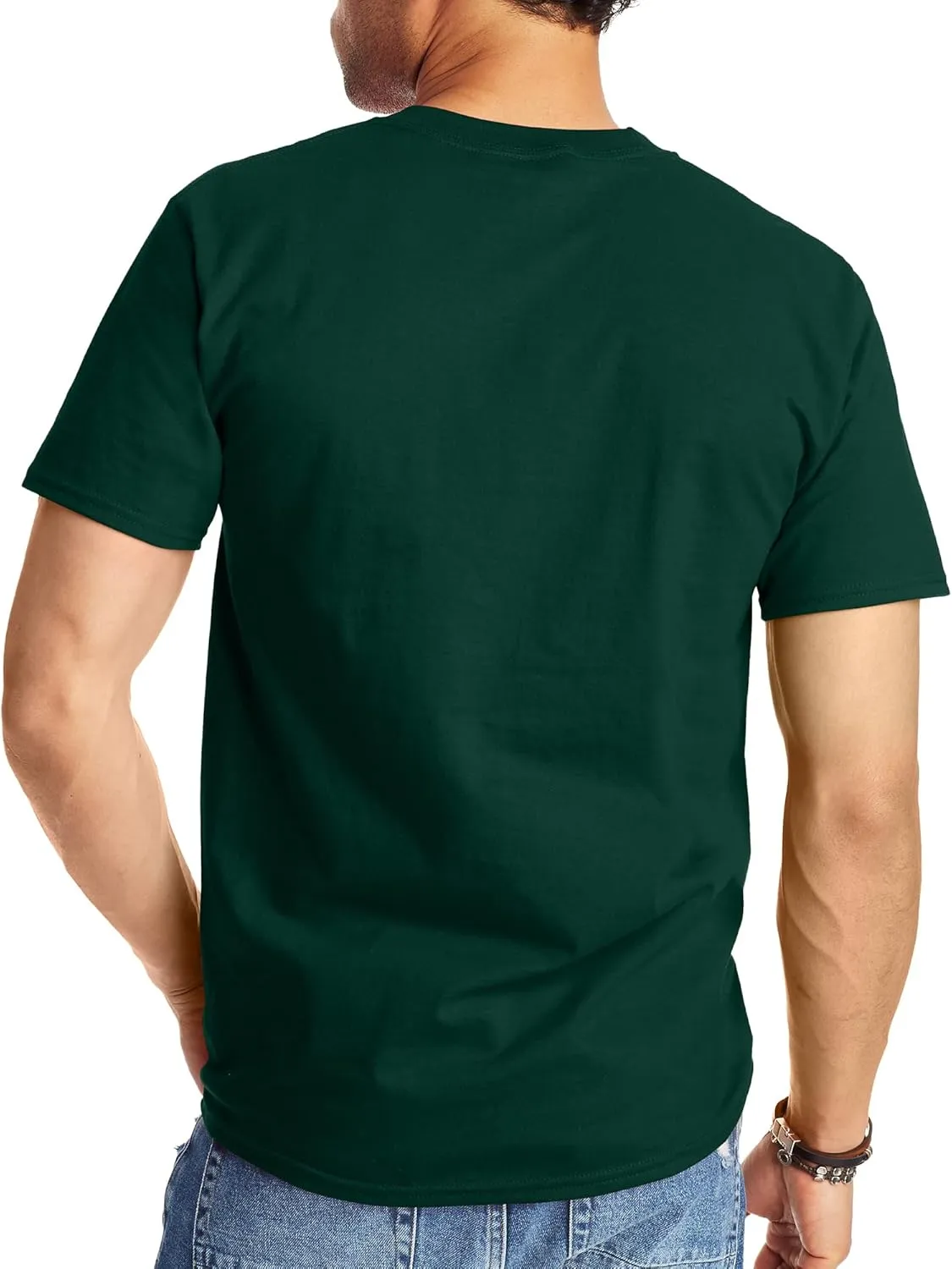 Hanes Men's Beefy-t T-Shirt, Classic Heavyweight Cotton Tee, 1 Or 2 Pack, Available in Tall Sizes
