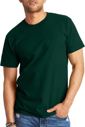 Hanes Men's Beefy-t T-Shirt, Classic Heavyweight Cotton Tee, 1 Or 2 Pack, Available in Tall Sizes