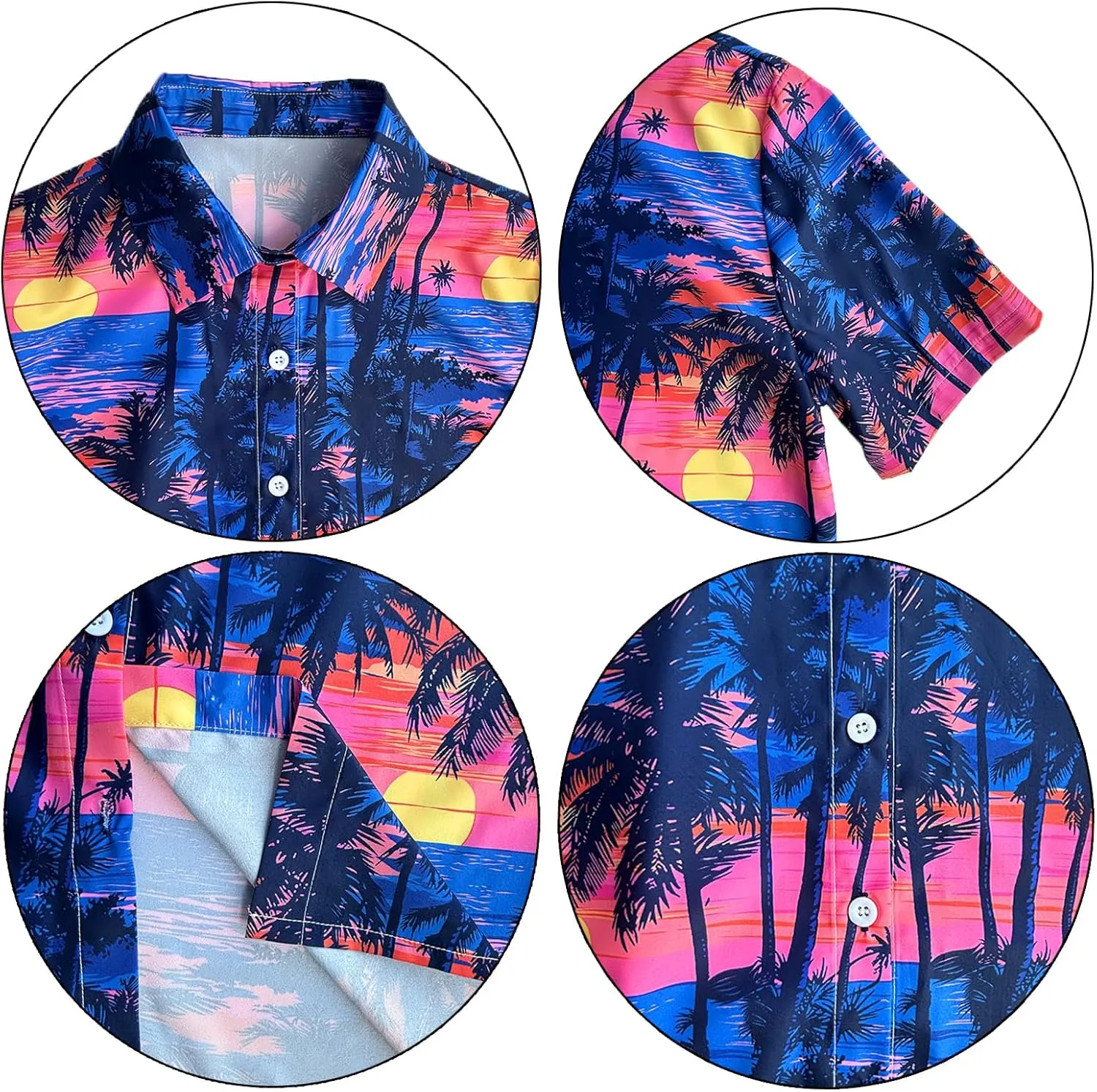 Hawaiian Shirts Women Hawaii Tshirt Cool Floral Tropic Print Graphic Tees Tops Button Up Summer Vacation Shirt