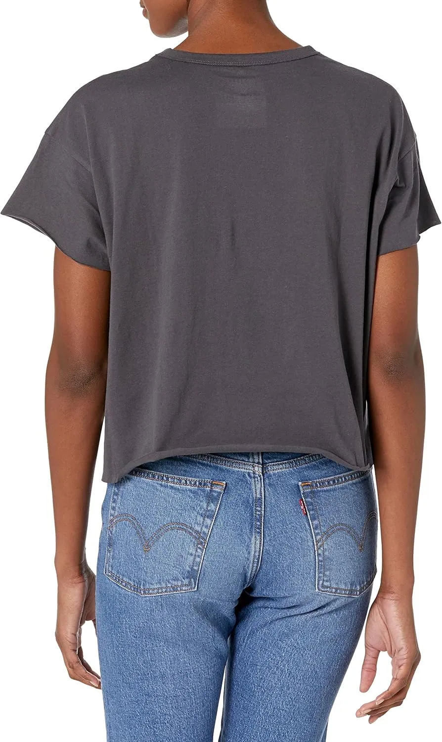 HonestBaby Short Sleeve Boxy T-Shirts Crew Neck Tees Comfy Fit 100% Organic Cotton for Women