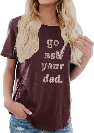 IRISGOD Womens Mom Shirt Summer Funny Short Sleeve Mommy Graphic Tees T-Shirts
