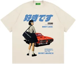 Japanese Streetwear Shirts Men Harajuku Shirt Casual Summer Tops Oversized Graphic Tees Unisex