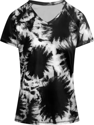 Kanu Surf Women's UPF 50  Short Sleeved Active Swim Shirt Rashguard & Workout Top