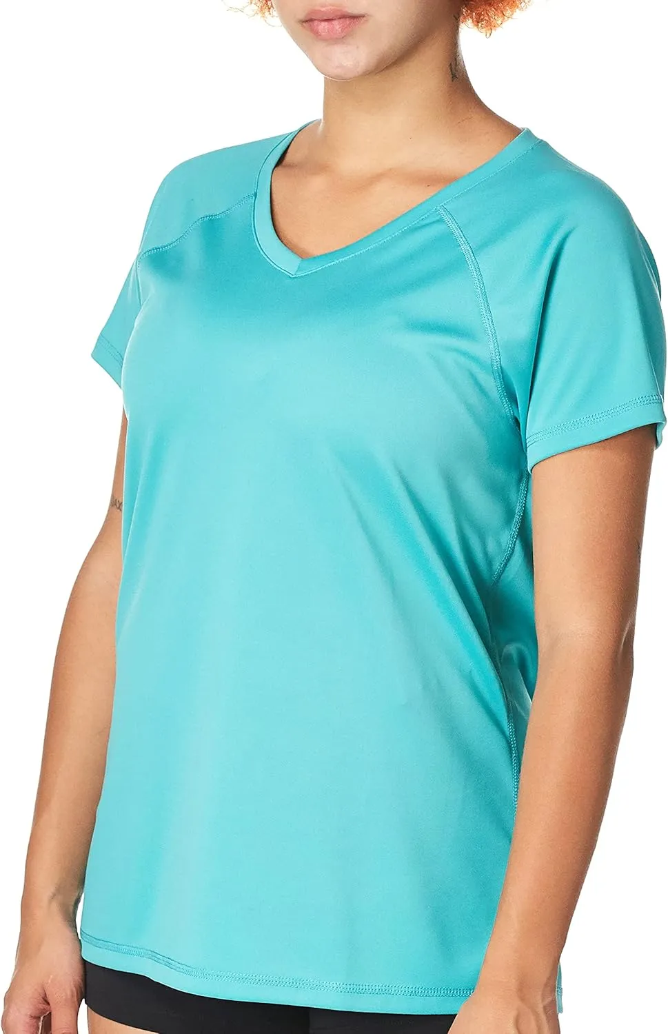 Kanu Surf Women's UPF 50  Short Sleeved Active Swim Shirt Rashguard & Workout Top