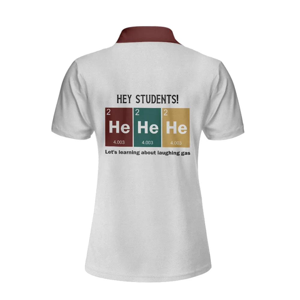 Learning About Laughing Gas Short Sleeve Women Polo