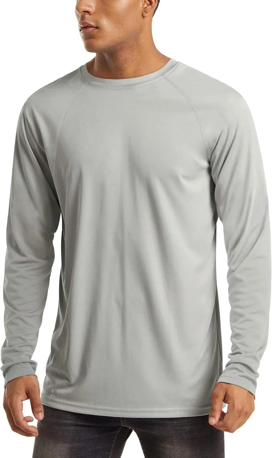 MAGCOMSEN Men's Long Sleeve Shirts UPF 50  UV Sun Protection Athletic Shirts for Hiking Running Workout Rash Guard