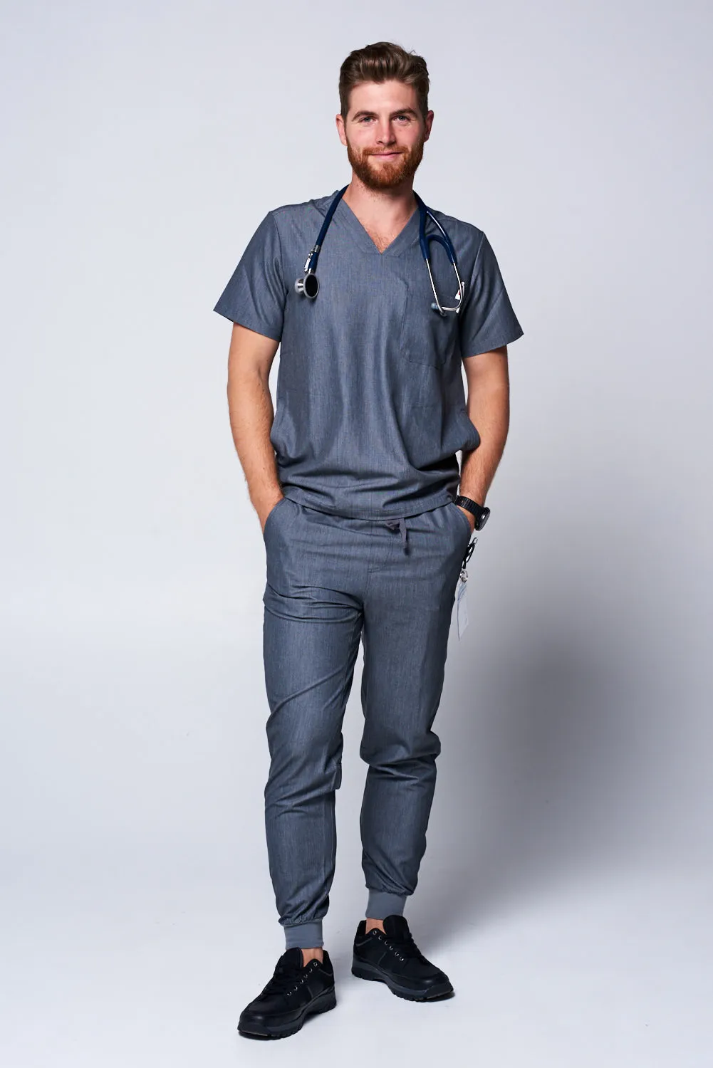 Men's 3-Pocket Scrub Top - Clearance Sale