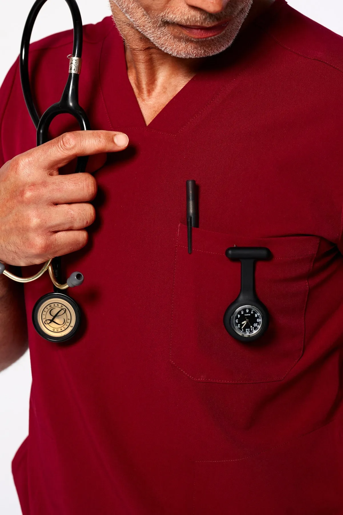 Men's 3-Pocket Scrub Top - Clearance Sale